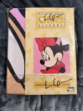 Vintage Disney store Minnie Mouse shower curtain 72x72